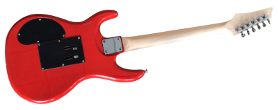 Custom Axis Satriani Red Surfing Alien Graphic Design Guitar - Image 4