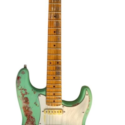 Custom Regent Heavy Relic Seafoam Pink Paisley Vintage Guitar - Image 7