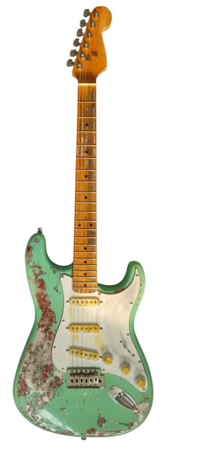 Custom Regent Heavy Relic Seafoam Pink Paisley Vintage Guitar - Image 7