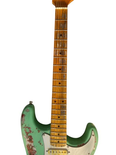 Custom Regent Heavy Relic Seafoam Pink Paisley Vintage Guitar - Image 5