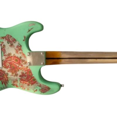 Custom Regent Heavy Relic Seafoam Pink Paisley Vintage Guitar - Image 4