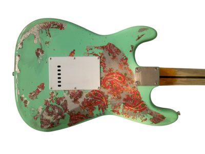 Custom Regent Heavy Relic Seafoam Pink Paisley Vintage Guitar - Image 3