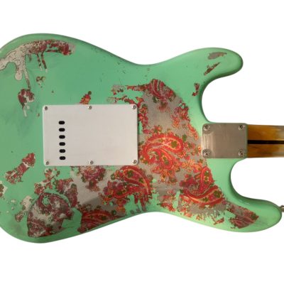 Custom Regent Heavy Relic Seafoam Pink Paisley Vintage Guitar - Image 3