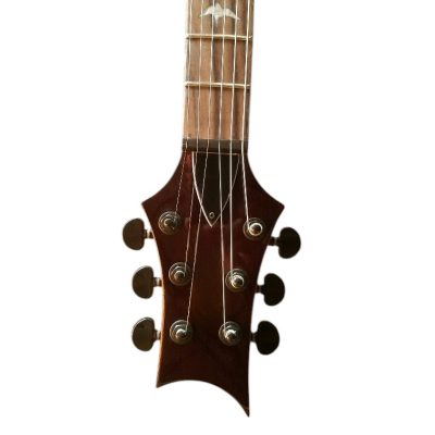 Custom Monarch 24 Blue Gray Burst SE Mark Holcomb Quilted Maple Top Guitar - Image 4