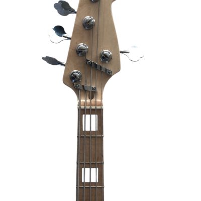 Custom Regent White Miller 5 String Jazz Bass Marcus Maple Fretboard - Image 6