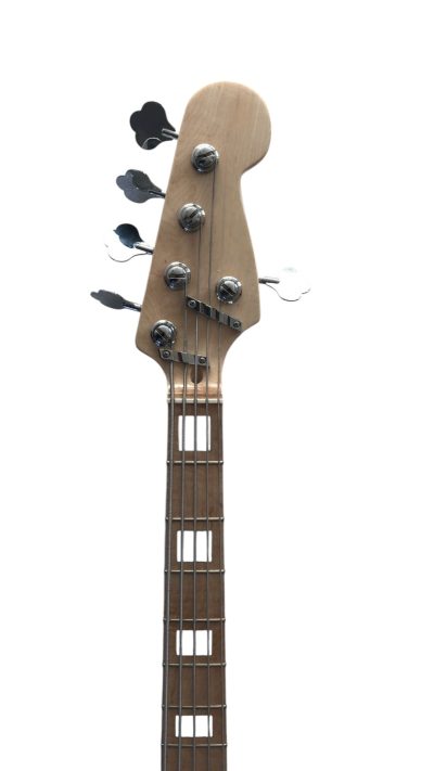 Custom Regent White Miller 5 String Jazz Bass Marcus Maple Fretboard - Image 6