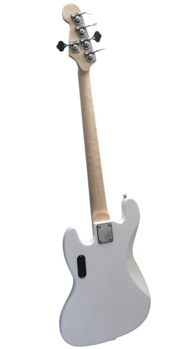 Custom Regent White Miller 5 String Jazz Bass Marcus Maple Fretboard - Image 5