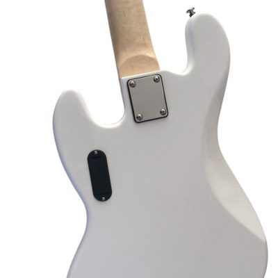 Custom Regent White Miller 5 String Jazz Bass Marcus Maple Fretboard - Image 4
