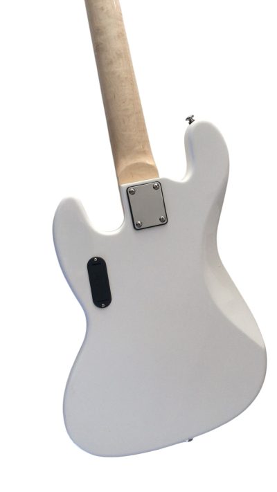 Custom Regent White Miller 5 String Jazz Bass Marcus Maple Fretboard - Image 4