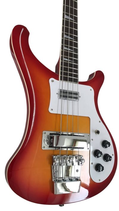 Custom Nova 4003 Cherry Sunburst Fireglo Chrome Hardware 4 String Bass