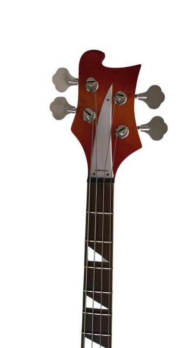 Custom Nova 4003 Cherry Sunburst Fireglo Chrome Hardware 4 String Bass - Image 3