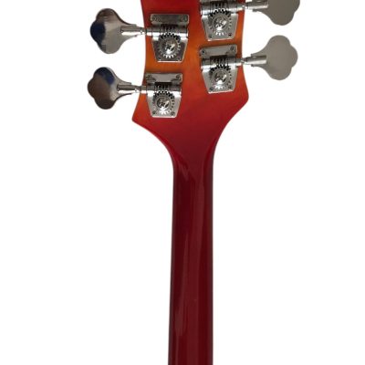 Custom Nova 4003 Cherry Sunburst Fireglo Chrome Hardware 4 String Bass - Image 5