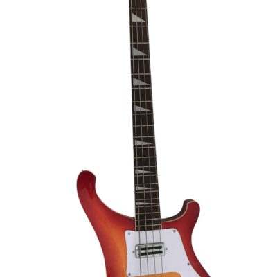 Custom Nova 4003 Cherry Sunburst Fireglo Chrome Hardware 4 String Bass - Image 7