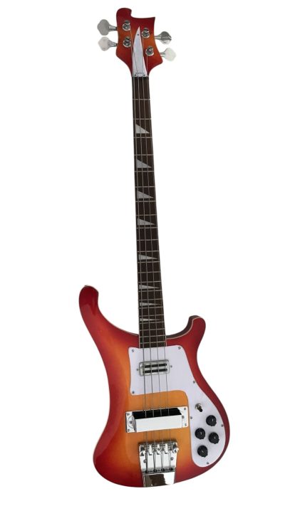 Custom Nova 4003 Cherry Sunburst Fireglo Chrome Hardware 4 String Bass - Image 7