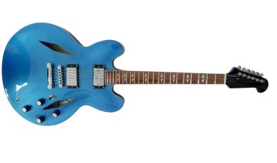 Custom Crown DG335 Dave Grohl Pelham Blue Diamond Guitar - Image 4
