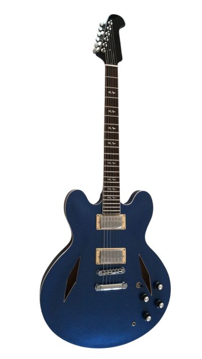 Custom Crown DG335 Dave Grohl Pelham Blue Diamond Guitar Cream Pickup Rings - Image 8