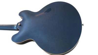 Custom Crown DG335 Dave Grohl Pelham Blue Diamond Guitar Cream Pickup Rings - Image 3