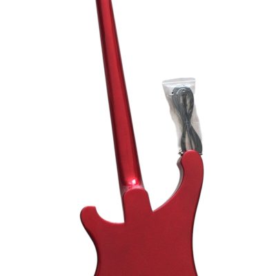 Custom Nova 4003 Ruby Red Burst Chrome Hardware 4 String Bass - Image 3