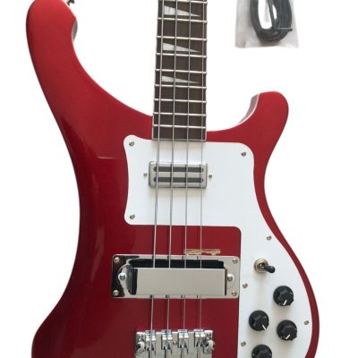 Custom Nova 4003 Ruby Red Burst Chrome Hardware 4 String Bass