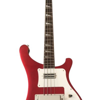 Custom Nova 4003 Ruby Red Burst Chrome Hardware 4 String Bass - Image 6