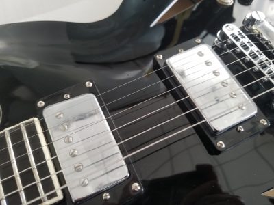 Custom Crown DG335 Dave Grohl Black Diamond Holes Guitar - Image 9