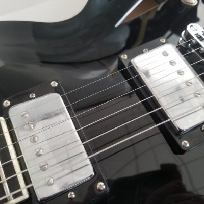 Custom Crown DG335 Dave Grohl Black Diamond Holes Guitar - Image 9