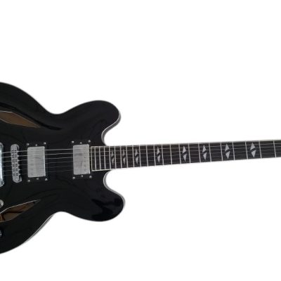 Custom Crown DG335 Dave Grohl Black Diamond Holes Guitar - Image 5