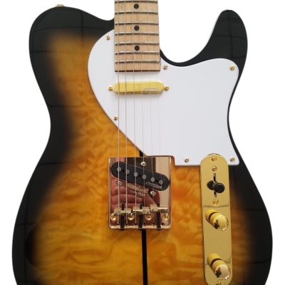 Custom Regent Haggard Merle Tuff Dog 2 Color Sunburst Gold Hardware Guitar