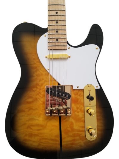 Custom Regent Haggard Merle Tuff Dog 2 Color Sunburst Gold Hardware Guitar