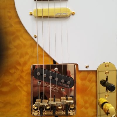 Custom Regent Haggard Merle Tuff Dog 2 Color Sunburst Gold Hardware Guitar - Image 8