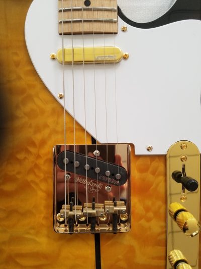 Custom Regent Haggard Merle Tuff Dog 2 Color Sunburst Gold Hardware Guitar - Image 8