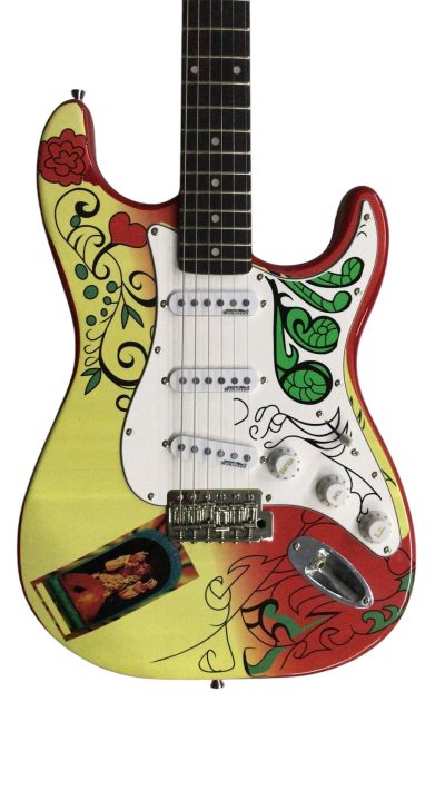 Custom Regent Hendrix Summer of Love Psychedelic Graphic Electric Guitar