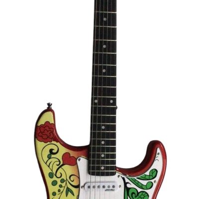 Custom Regent Hendrix Summer of Love Psychedelic Graphic Electric Guitar - Image 7