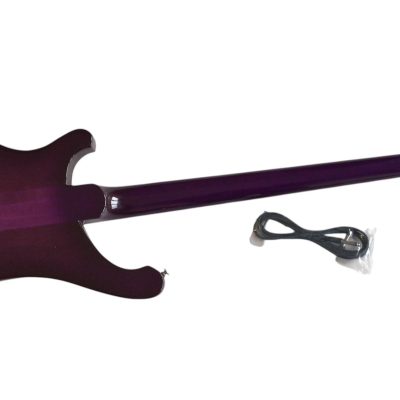 Custom Nova 4003 Purple Chrome Hardware 4 String Bass Neck Through Body - Image 2