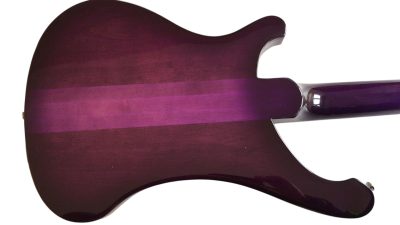 Custom Nova 4003 Purple Chrome Hardware 4 String Bass Neck Through Body - Image 4