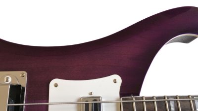 Custom Nova 4003 Purple Chrome Hardware 4 String Bass Neck Through Body - Image 5