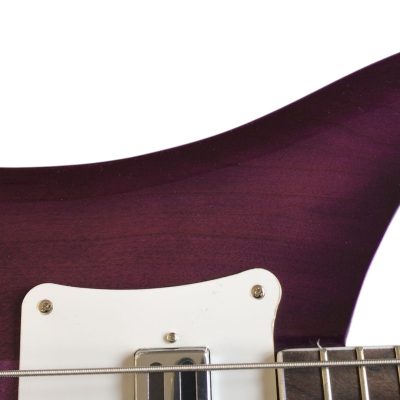 Custom Nova 4003 Purple Chrome Hardware 4 String Bass Neck Through Body - Image 5