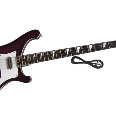 Custom Nova 4003 Purple Chrome Hardware 4 String Bass Neck Through Body - Image 6