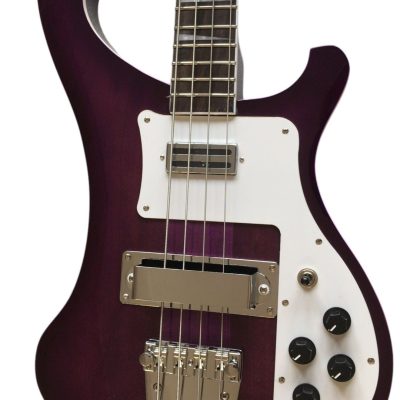 Custom Nova 4003 Purple Chrome Hardware 4 String Bass Neck Through Body