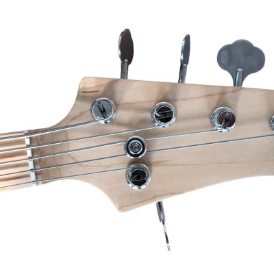 Custom Aether Sting Purple Burst Quilted Maple 4 String Bass - Image 4