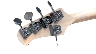 Custom Aether Sting Purple Burst Quilted Maple 4 String Bass - Image 5