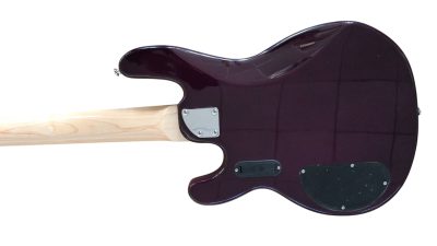 Custom Aether Sting Purple Burst Quilted Maple 4 String Bass - Image 6