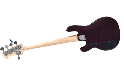 Custom Aether Sting Purple Burst Quilted Maple 4 String Bass - Image 7