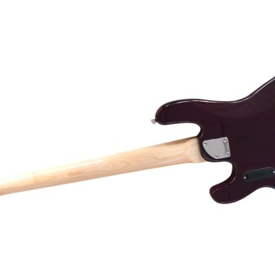 Custom Aether Sting Purple Burst Quilted Maple 4 String Bass - Image 7