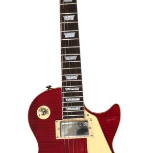 Custom Crown Eric Clapton Lucy Red Flame Maple Top Chrome Hardware Guitar