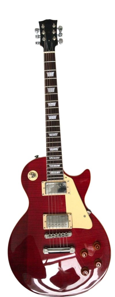 Custom Crown Eric Clapton Lucy Red Flame Maple Top Chrome Hardware Guitar
