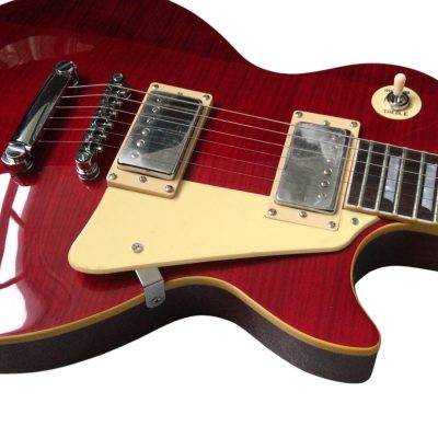 Custom Crown Eric Clapton Lucy Red Flame Maple Top Chrome Hardware Guitar - Image 4