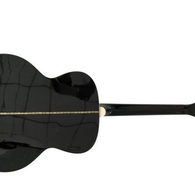 Custom Crown SJ200 Black Fishman EQ Acoustic Electric Guitar Elvis Sitka Spruce Top - Image 6