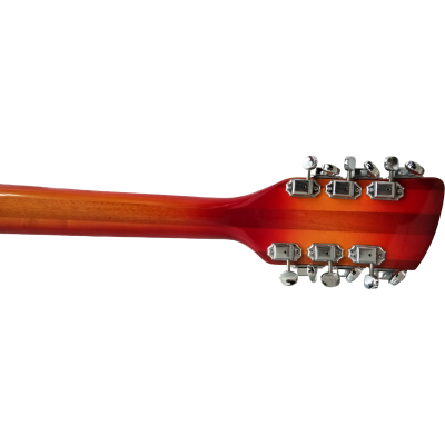 Custom Nova Slash Soundhole Sunburst Fireglo 360 George 12 String Guitar - Image 9