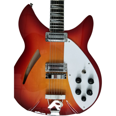 Custom Nova Slash Soundhole Sunburst Fireglo 360 George 12 String Guitar